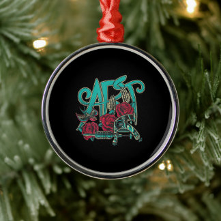 Tattoo Artist Tattoos Are Art Colour Graphic Metal Ornament