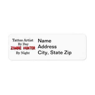 Tattoo Artist/Zombie Hunter Return Address Label
