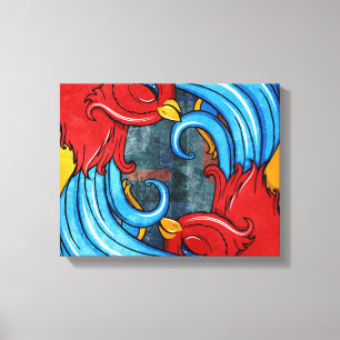 Tattoo Birds Canvas Print