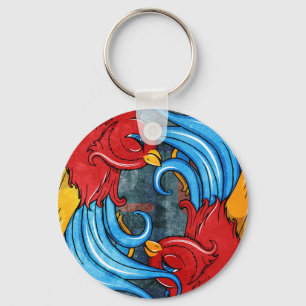 Tattoo Birds Key Ring