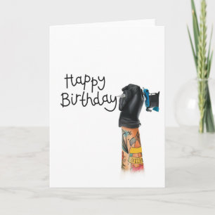 Tattoo Birthday Card 