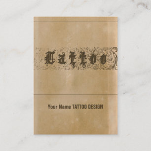 TATTOO - Business, Schedule Card