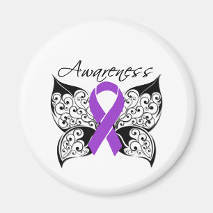 Tattoo Butterfly Awareness - Alzheimer's Disease Magnet