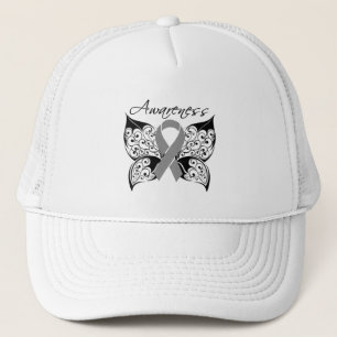 Tattoo Butterfly Awareness - Brain Tumour Trucker Hat