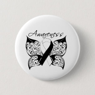 Tattoo Butterfly Awareness - Carcinoid Cancer 6 Cm Round Badge