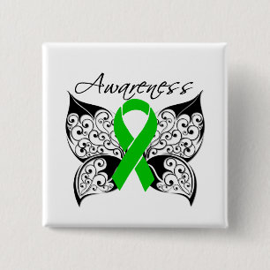 Tattoo Butterfly Awareness - Cerebral Palsy 15 Cm Square Badge