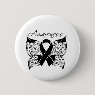 Tattoo Butterfly Awareness - Melanoma 6 Cm Round Badge