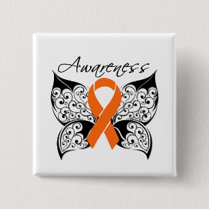 Tattoo Butterfly Awareness - Multiple Sclerosis 15 Cm Square Badge