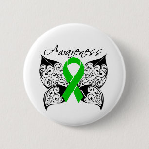Tattoo Butterfly Stem Cell Transplant and Donor 6 Cm Round Badge