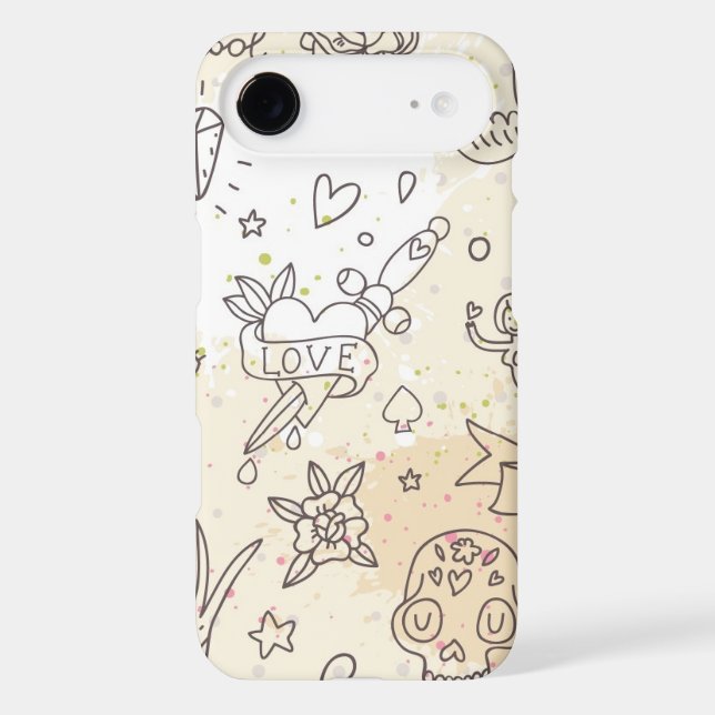 Tattoo concept pattern Case-Mate iPhone case (Back)