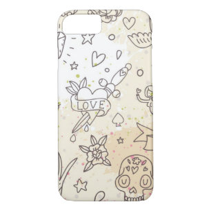 Tattoo concept pattern iPhone 8/7 case
