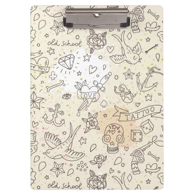 Tattoo concept pattern clipboard (Front)