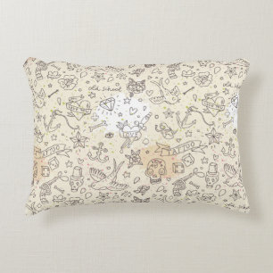 Tattoo concept pattern decorative cushion