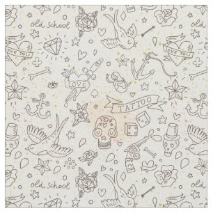 Tattoo concept pattern fabric