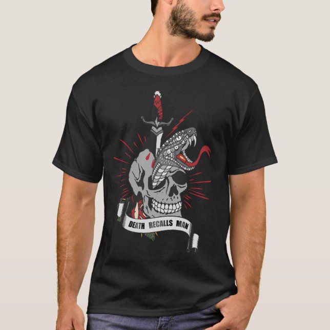 tattoo death man reminisce dagu serpent T-Shirt (Front)