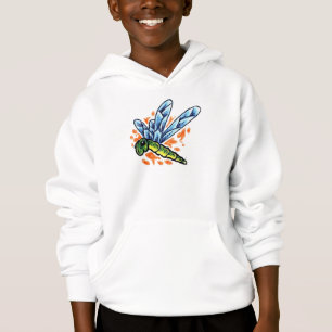 Tattoo Dragonfly Hooded Sweatshirt