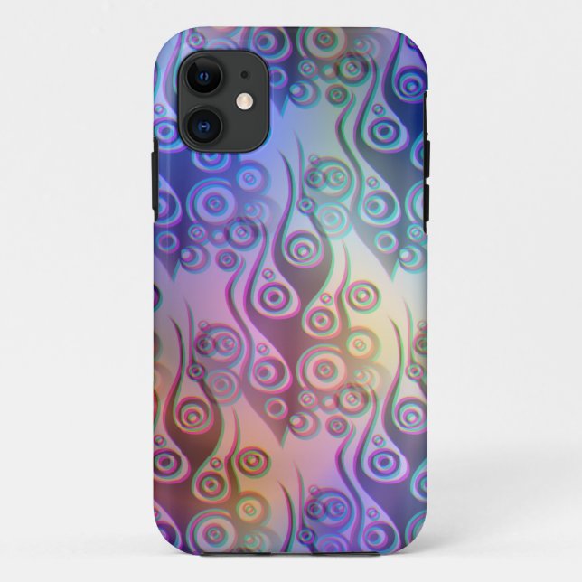 Tattoo flames & circles pattern + your backgr. Case-Mate iPhone case (Back)