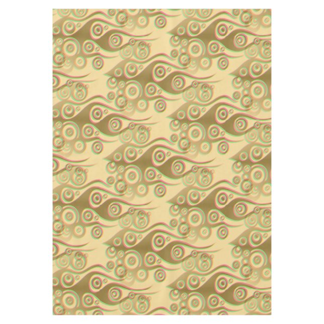 Tattoo flames & circles pattern + your backgr. tablecloth (Front)