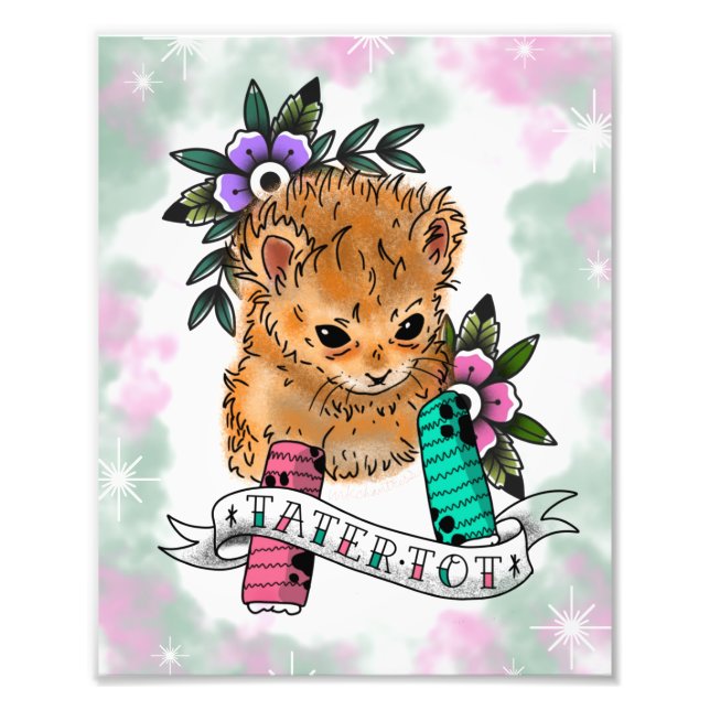 Tattoo flash Art print  (Front)