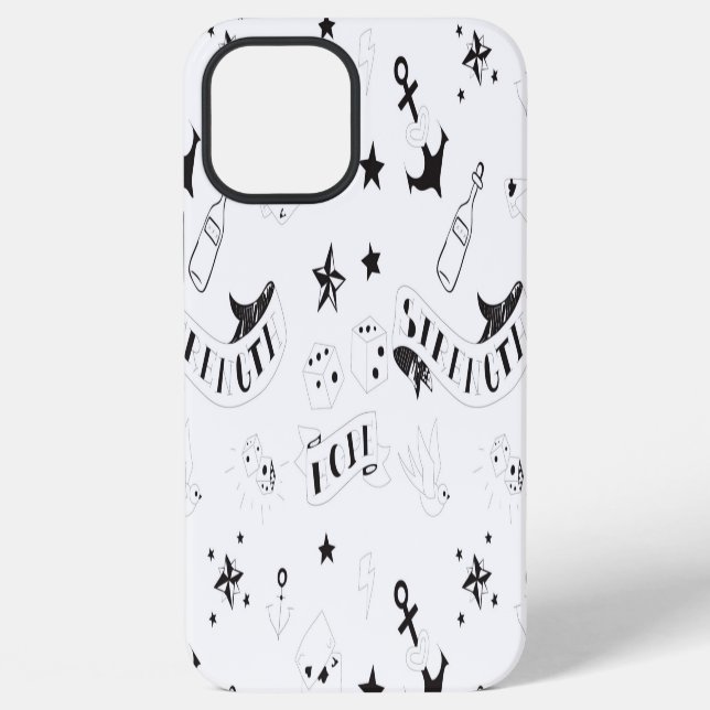 Tattoo Flash Hope Stickers iPhone Case (Back)