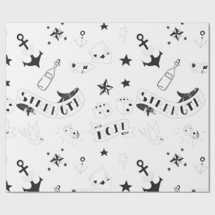 Tattoo Flash Hope Stickers Wrapping Paper