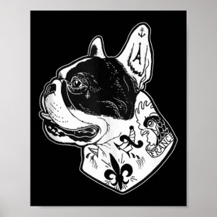 Tattoo French Bulldog Tank Top  Poster