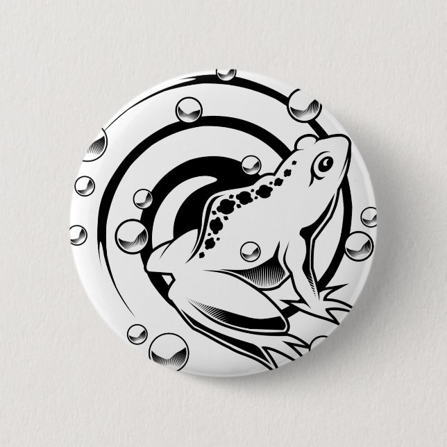 Tattoo Frog 6 Cm Round Badge (Front)