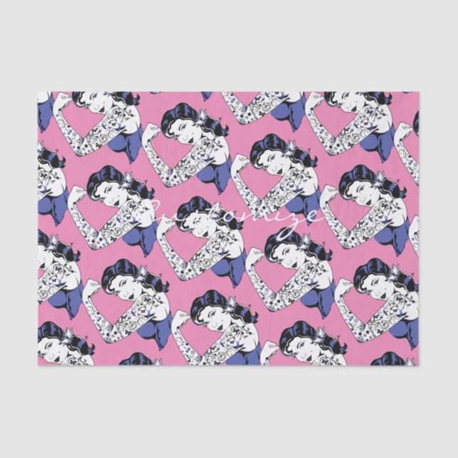 Tattoo Girl Arm Up Thunder_Cove Tissue Paper (Front)