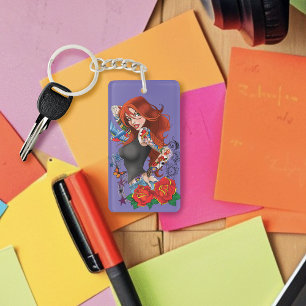 Tattoo Girl Key Ring