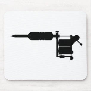 tattoo gun mouse pad