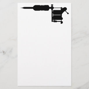 tattoo gun stationery