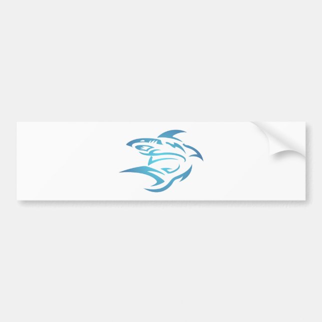 Tattoo Hai shark Bumper Sticker (Front)
