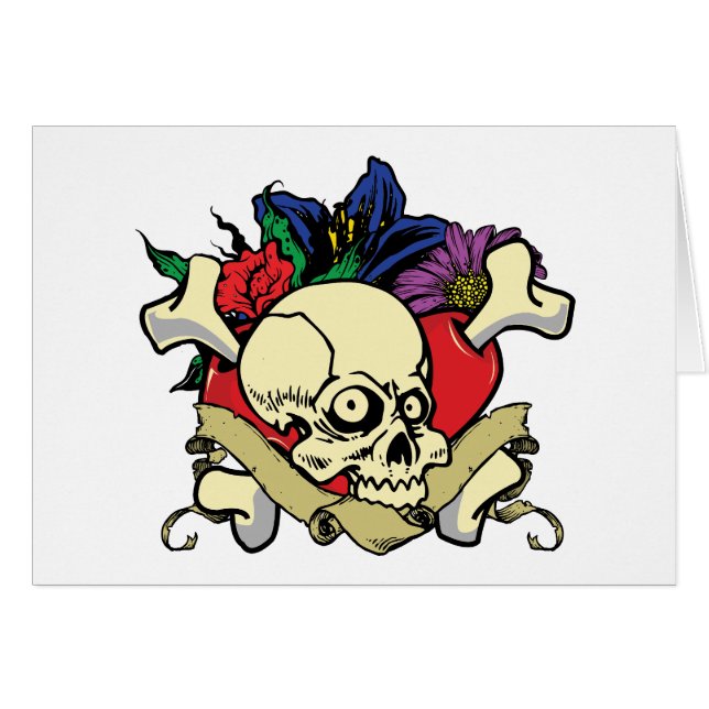 Tattoo Heart Skull (Front Horizontal)