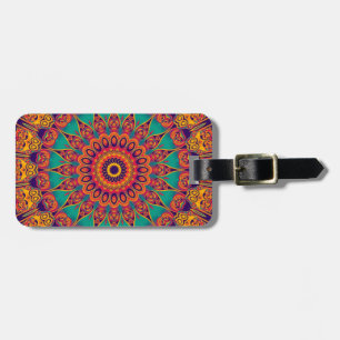 Tattoo Kaleidoscope Fractal Luggage Tag
