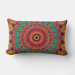 Tattoo Kaleidoscope Fractal Lumbar Cushion