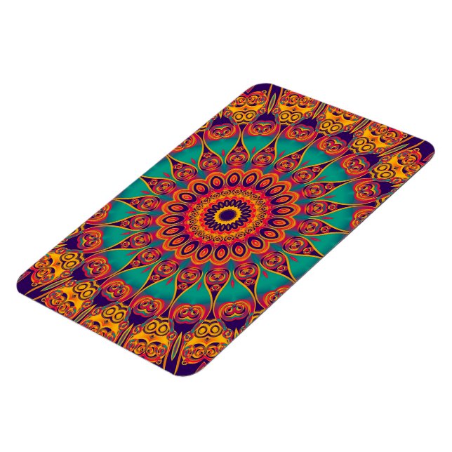 Tattoo Kaleidoscope Fractal Magnet (Left Side)