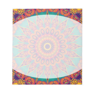 Tattoo Kaleidoscope Fractal Notepad