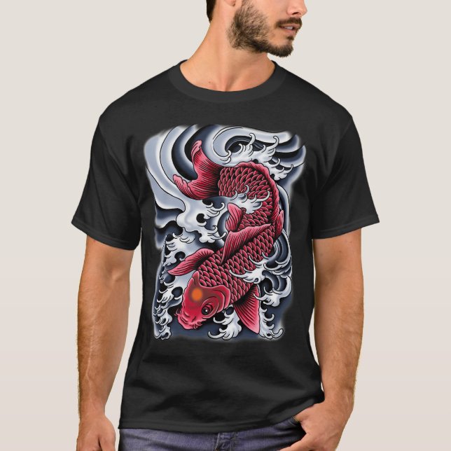 Tattoo Koi Red T-Shirt (Front)