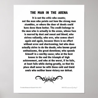 Tattoo Man In The Arena Poster