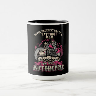 Tattoo Mum Biker Never Underestimate Motorcycle Mug