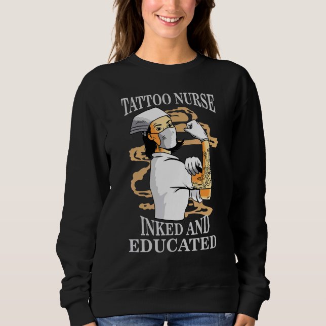Tattoo Nurse Intensive Care Unit Icu Anaesthesia R Sweatshirt (Front)