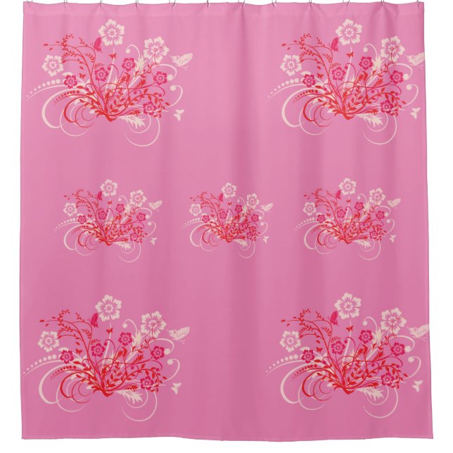 Tattoo of Flowers - Shower Curtain (Front)