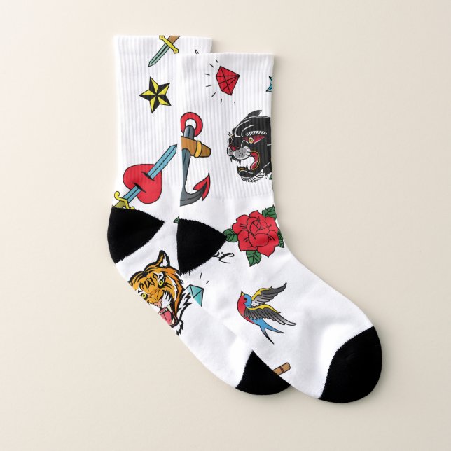 Tattoo old school socks (Pair)