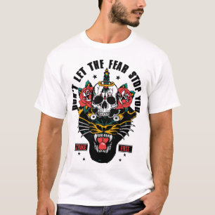 Tattoo panthere citation old school T-Shirt