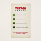 Tattoo Parlour Vintage Business Card