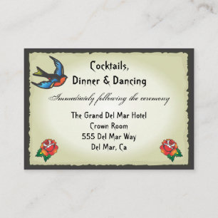 Tattoo Reception Enclosure Card Insert