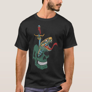 Tattoo serpent_teak_dague_knife_old_scho T-Shirt
