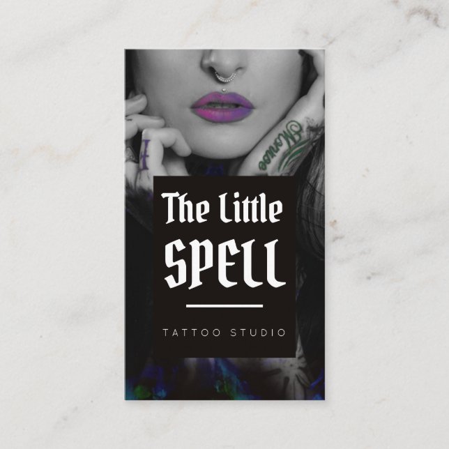 Tattoo Studio /  Tattoo Artist Business Card (Front)