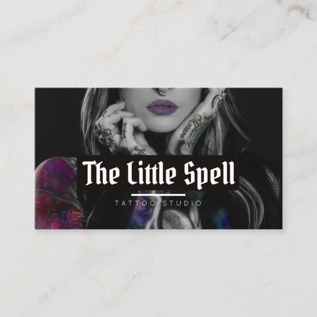 Tattoo Studio /  Tattoo Artist Business Card (Front)