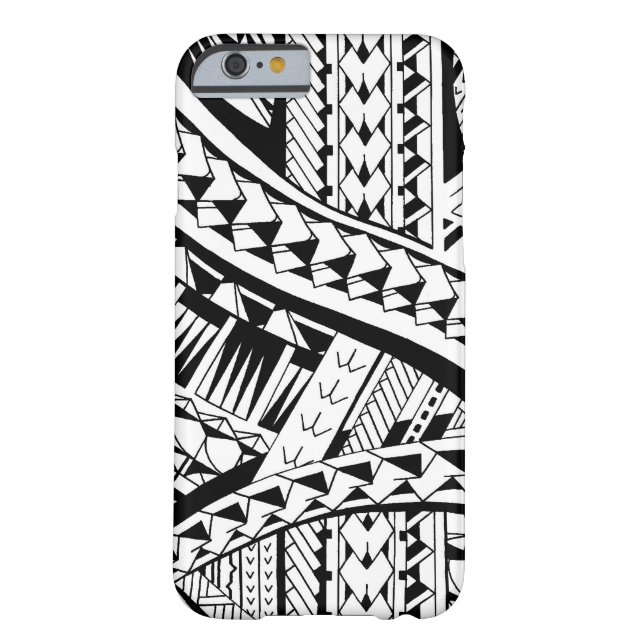 Tattoo style case with Samoan inspired patterns (Back)